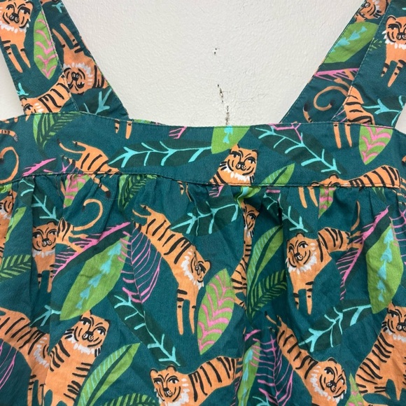 The Company Store Voile Tiger Print Babydoll Pajama Top - Picture 5 of 10